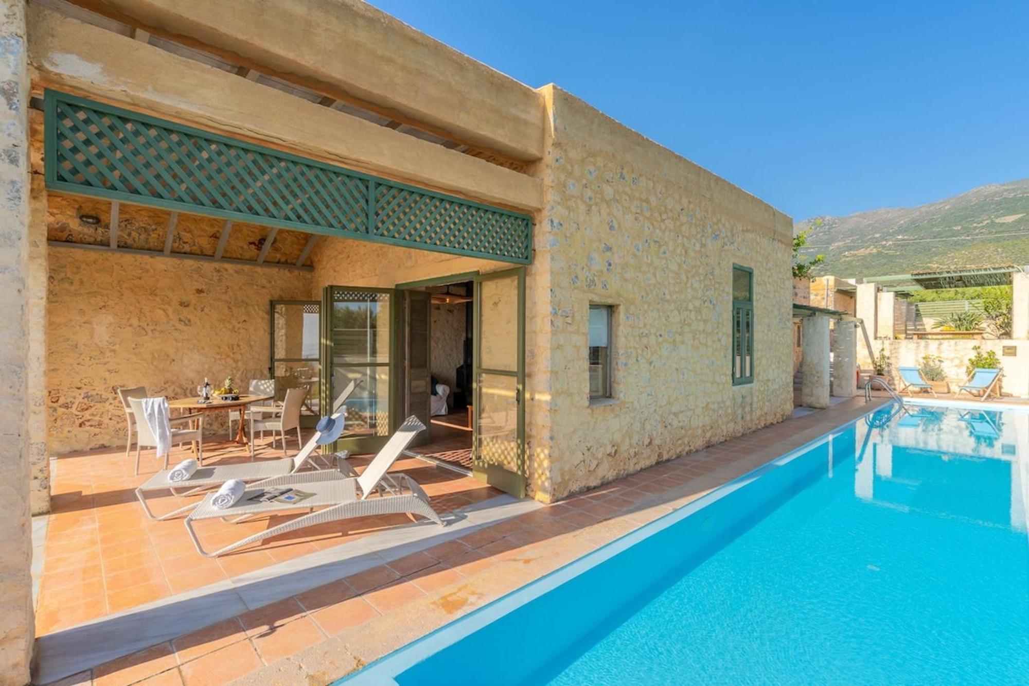 Villa Mediterranea, With Heated Pool Livadia  المظهر الخارجي الصورة